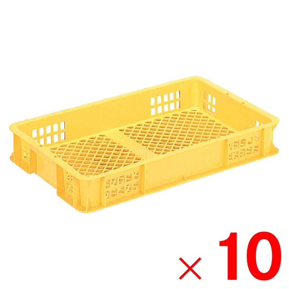 サンコー サンテナー B#19-2 イエロー 101305-00 ×10個セット【メーカー直送・代引不可】【法人限定】, イエロー, 10P