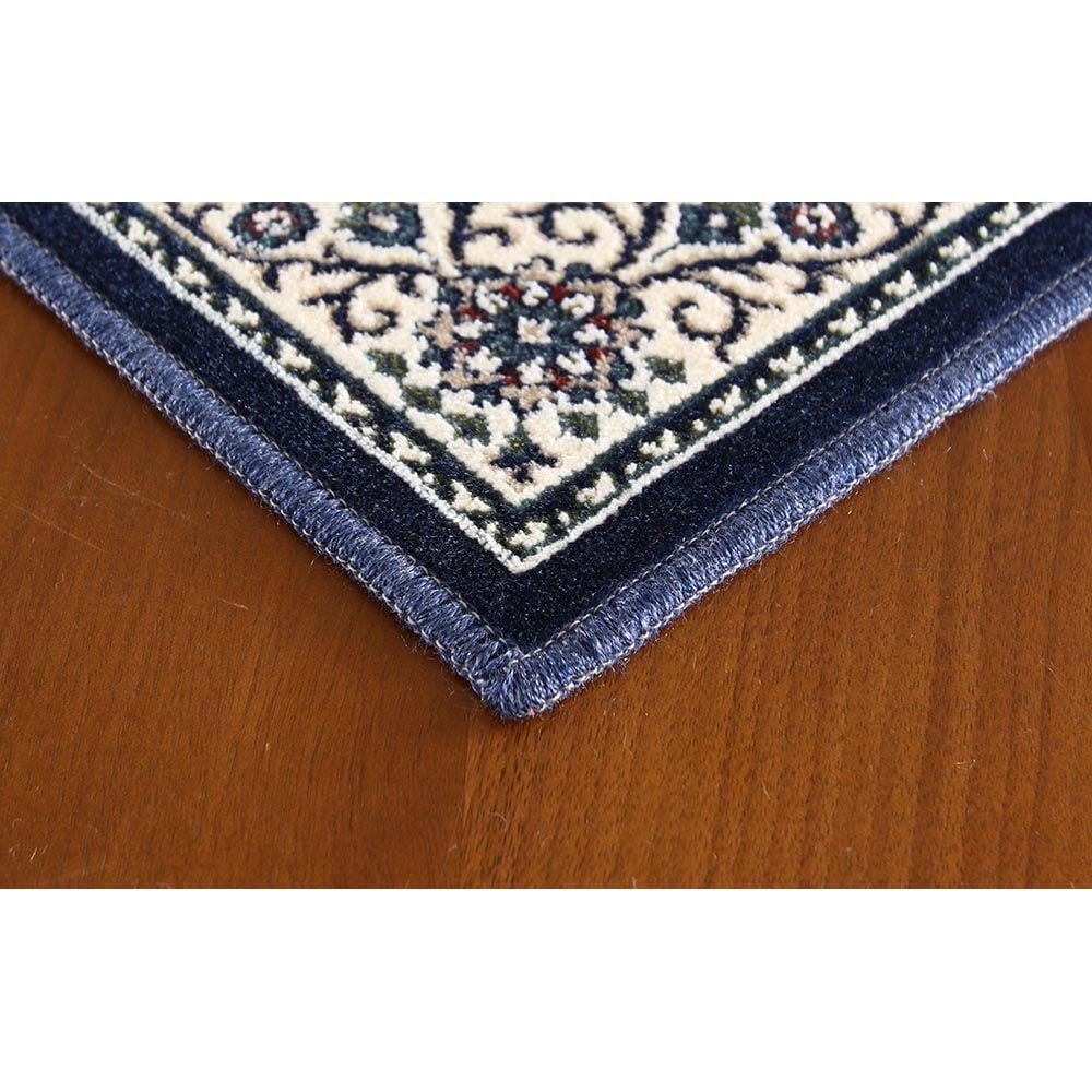 洗える・すべりにくい・抗菌防臭・床暖房対応 60&times;90cm 国産モケットマット MED ネイビー, ネイビー, 60&times;90cm