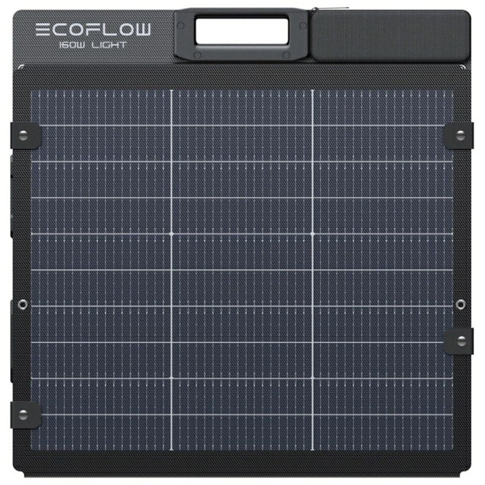 エコフロー EcoFlow 160W 軽量両面ソーラーパネル EFSOLARLIGHT160W-P-D, ブラック, 幅1677mm&times;奥行598mm&times;高さ26mm