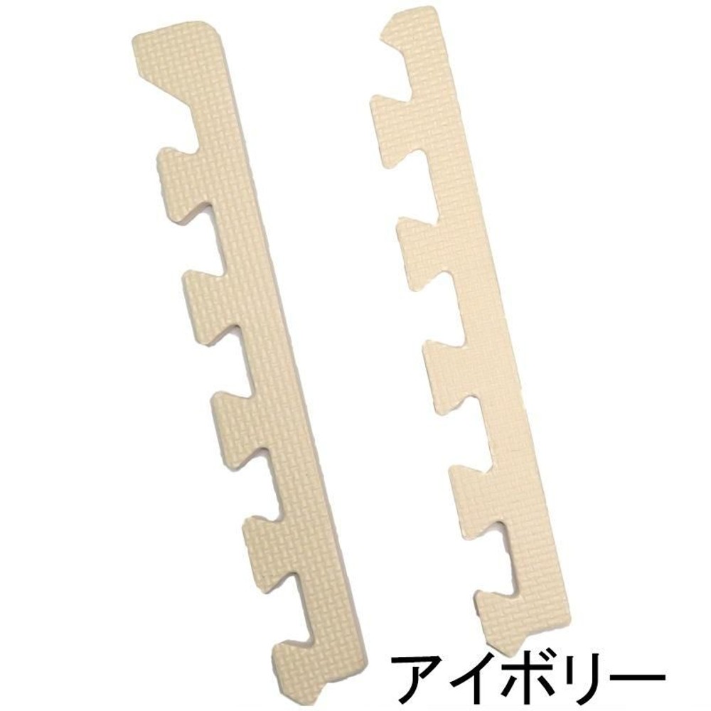 つなげるソフトマット　サイド&コーナー　8本組, ブラウン, 8本組