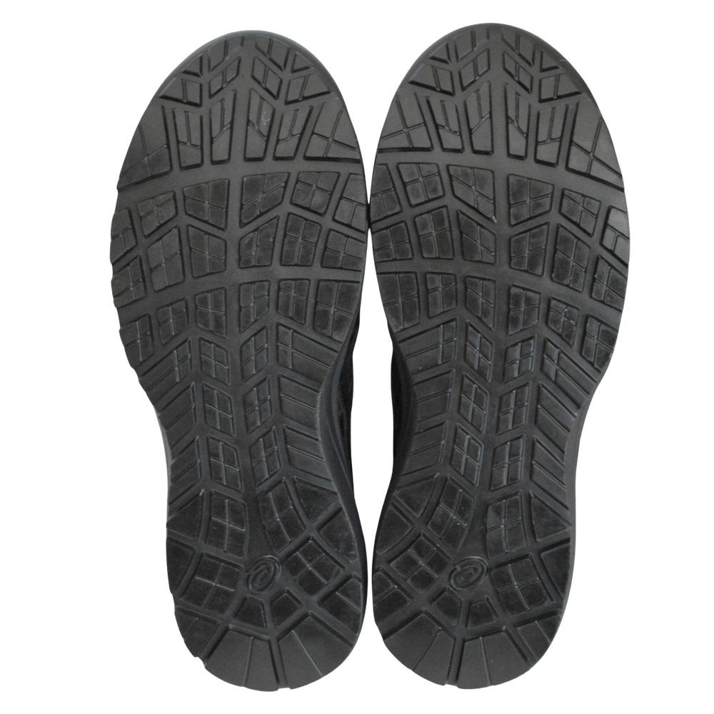 アシックス（ASICS） ウィンジョブCP221 ブラック&times;ブラック, ブラック&times;ブラック, 25.5cm