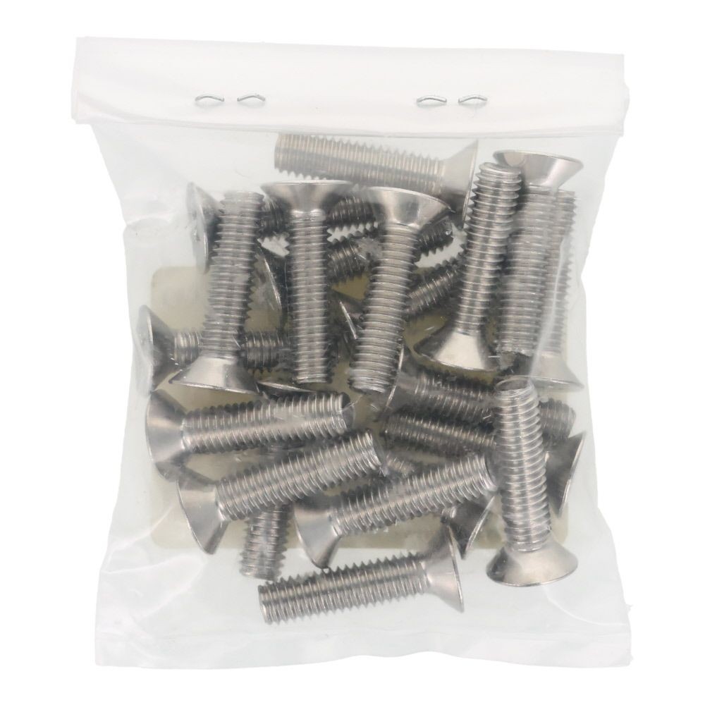 ＯＨＳＡＴＯ　ステンレス　小ねじ　皿　Ｍ６&times;２５　２０入, ステンレス, 20個入り