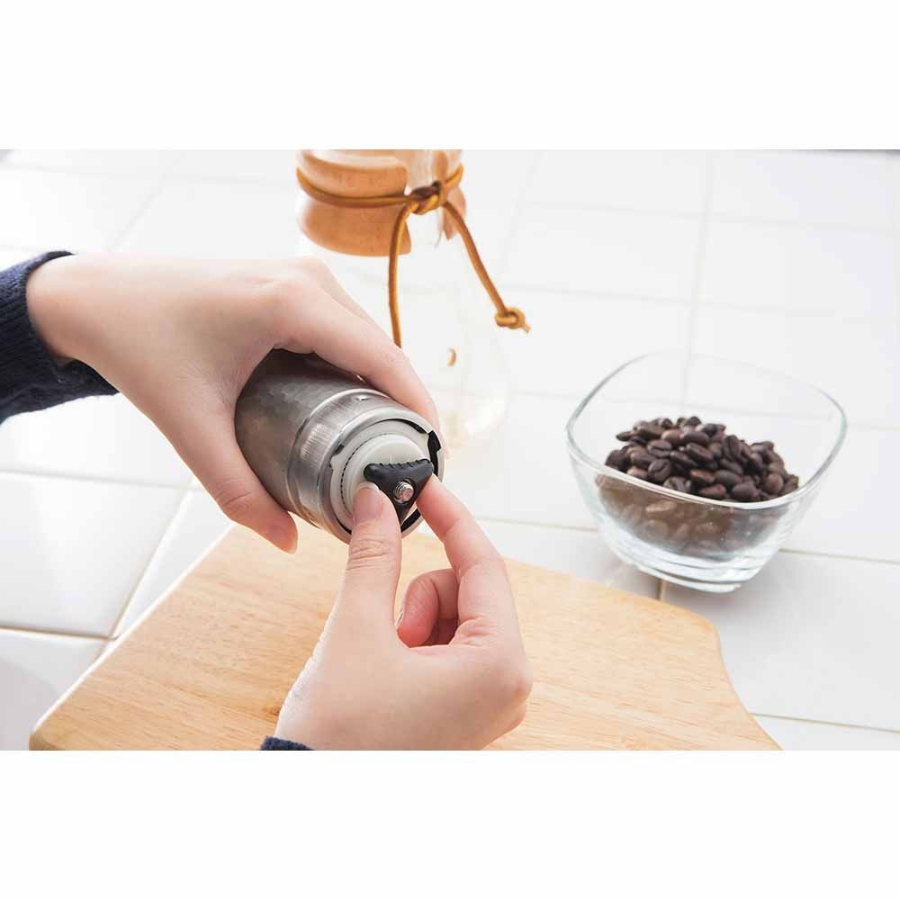 川崎 KAWASAKI ステンレス コーヒーミル 槌目 MI-031, ステンレス, 槌目