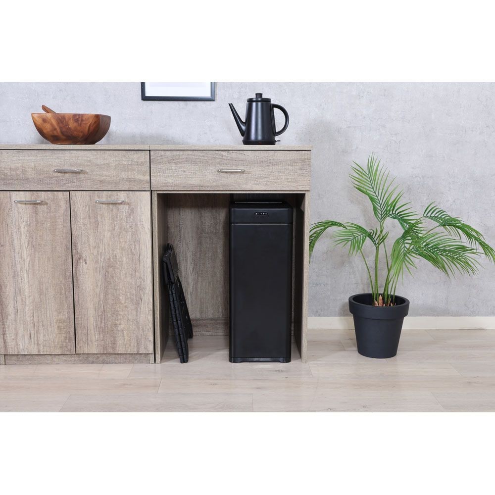 不二貿易 除菌消臭センサーダストボックス　４５Ｌ　ＢＫ【メーカー直送・代引不可】, ブラック, 幅250mm&times;奥行340mm&times;高さ610mm