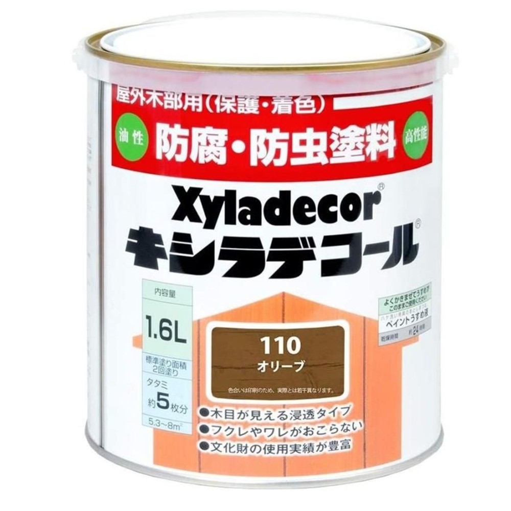 キシラデコール 1.6L #110　オリーブ, オリーブ, 1.6L