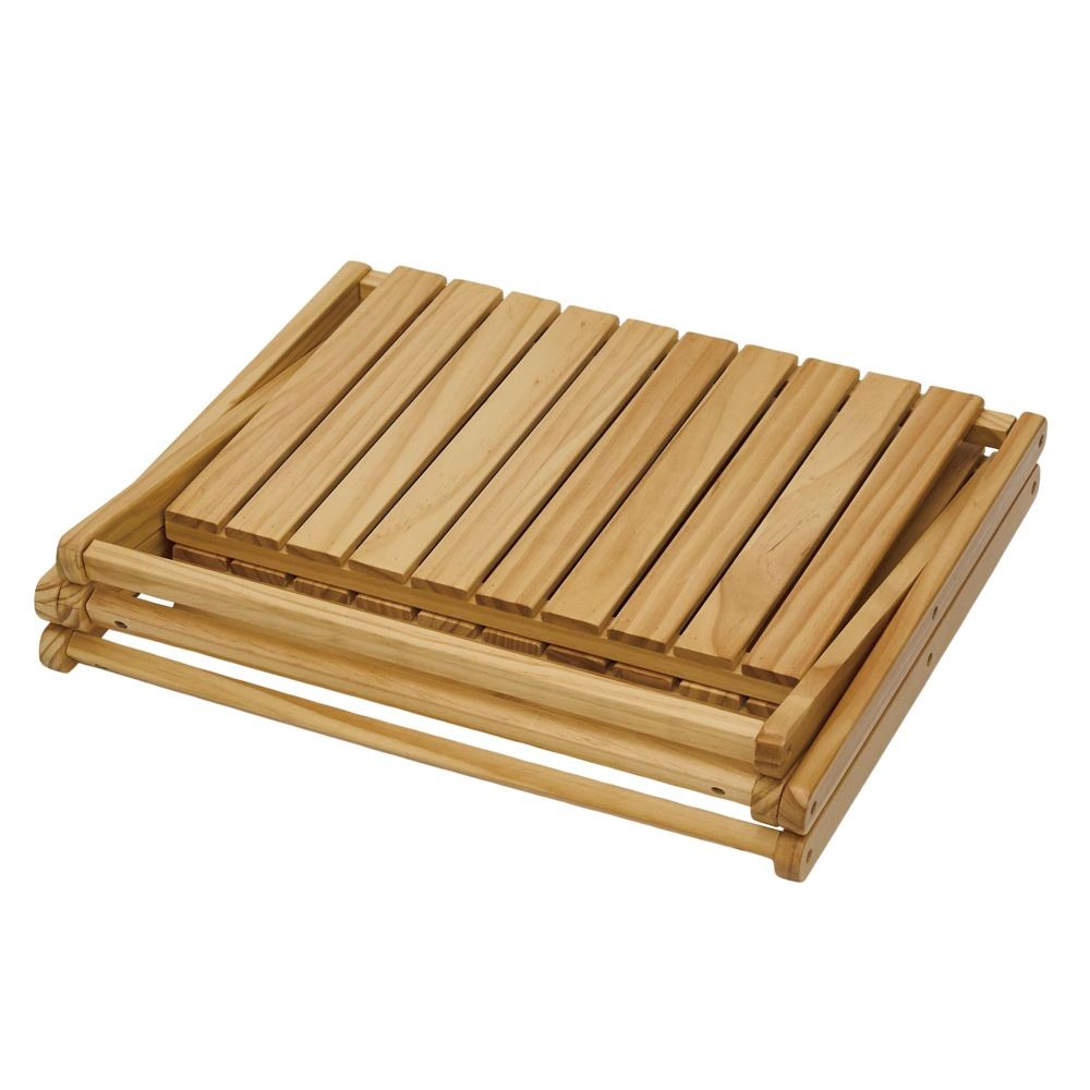 WIZ'A ウィザ　木製フォールディングラック　幅４６ｃｍ　３段, 天然木, 3段