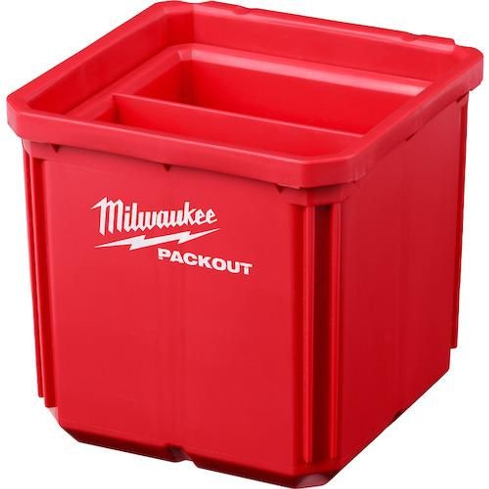 milwaukee PACKOUT 小物収納(102mm x 102mm) 2個セット  48-22-8062, レッド, 102mm x 102mm