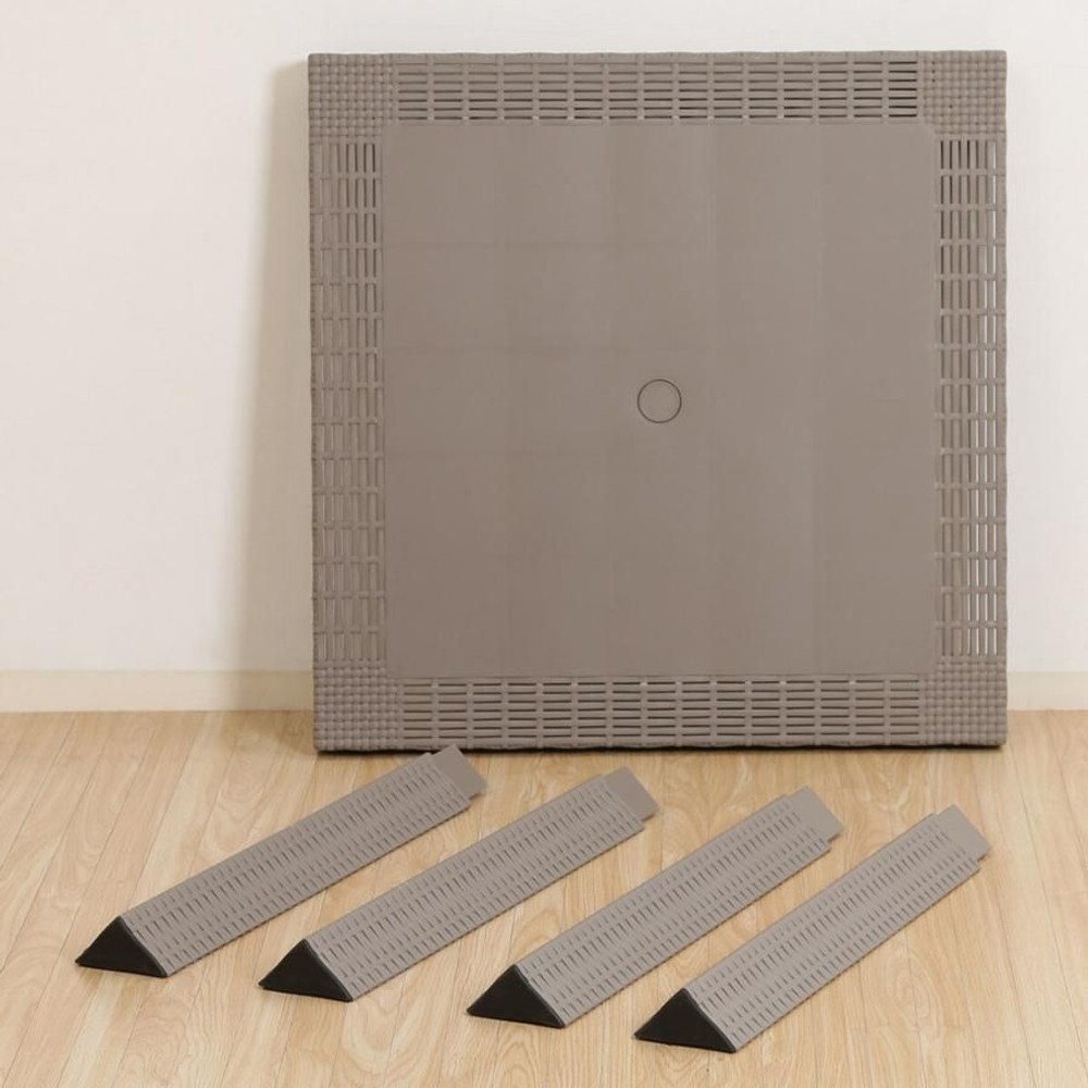 不二貿易  ステラ　テーブル　80角 【メーカー直送・代引不可】, グレー, 80cm角