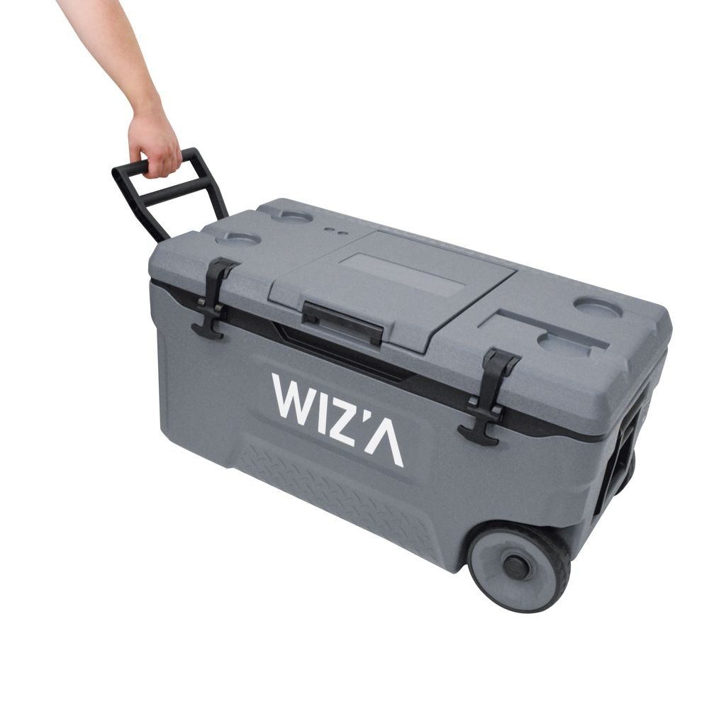 ウィザ WIZ'A 5DAYS　クーラー　キャスター付  75L, ダークグレー, 75L