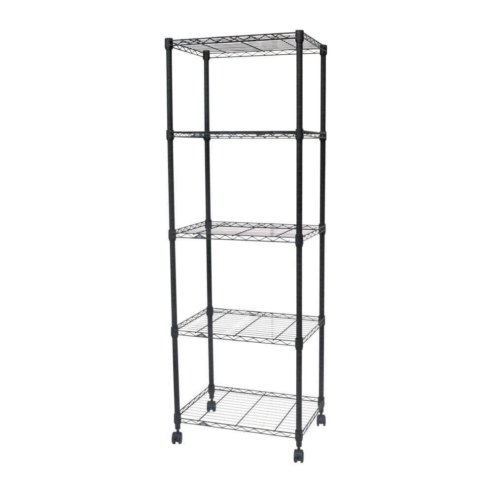 【数量限定】ルミナスノワールフリーラック5段, ヴィンテージ（60cm幅）, 60cm幅