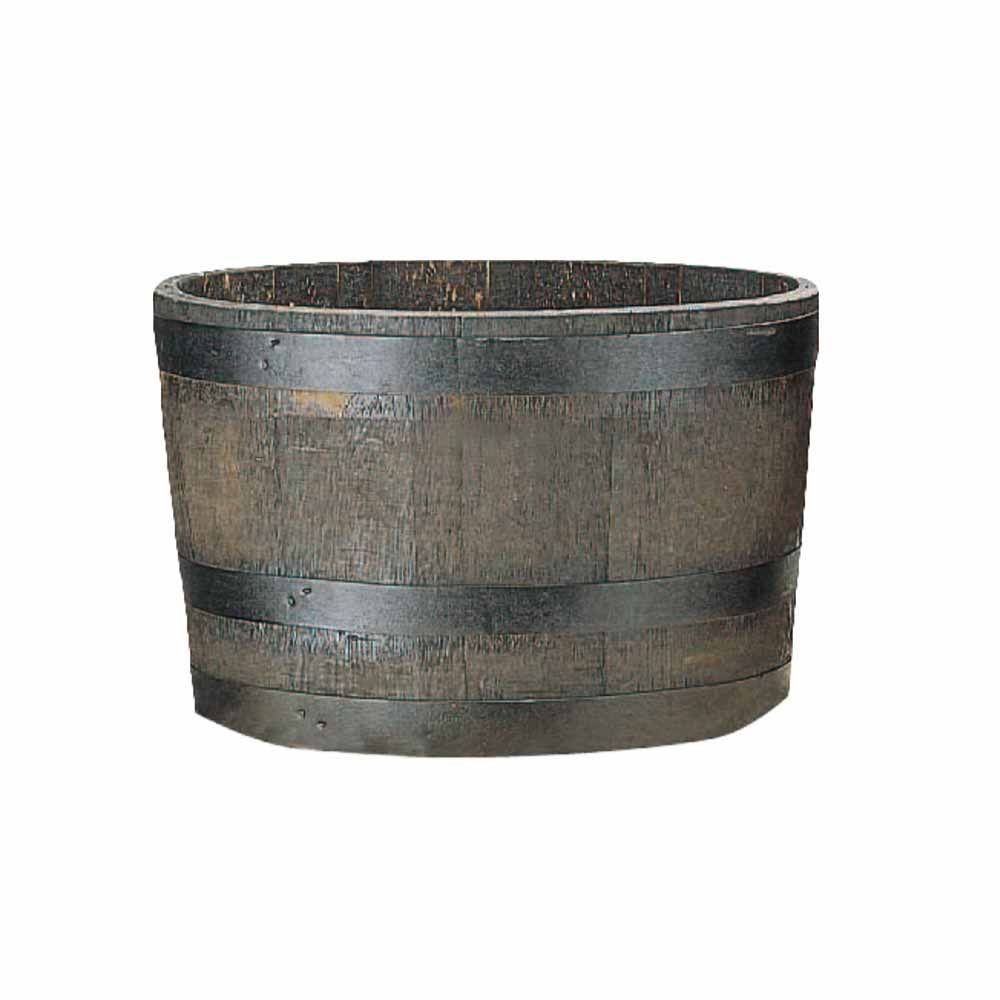 ウイスキー樽プランター　GB-7240　椀型70　ナチュラル　【メーカー直送・代引不可】【北海道・沖縄・離島除く】, ナチュラル, 椀型70