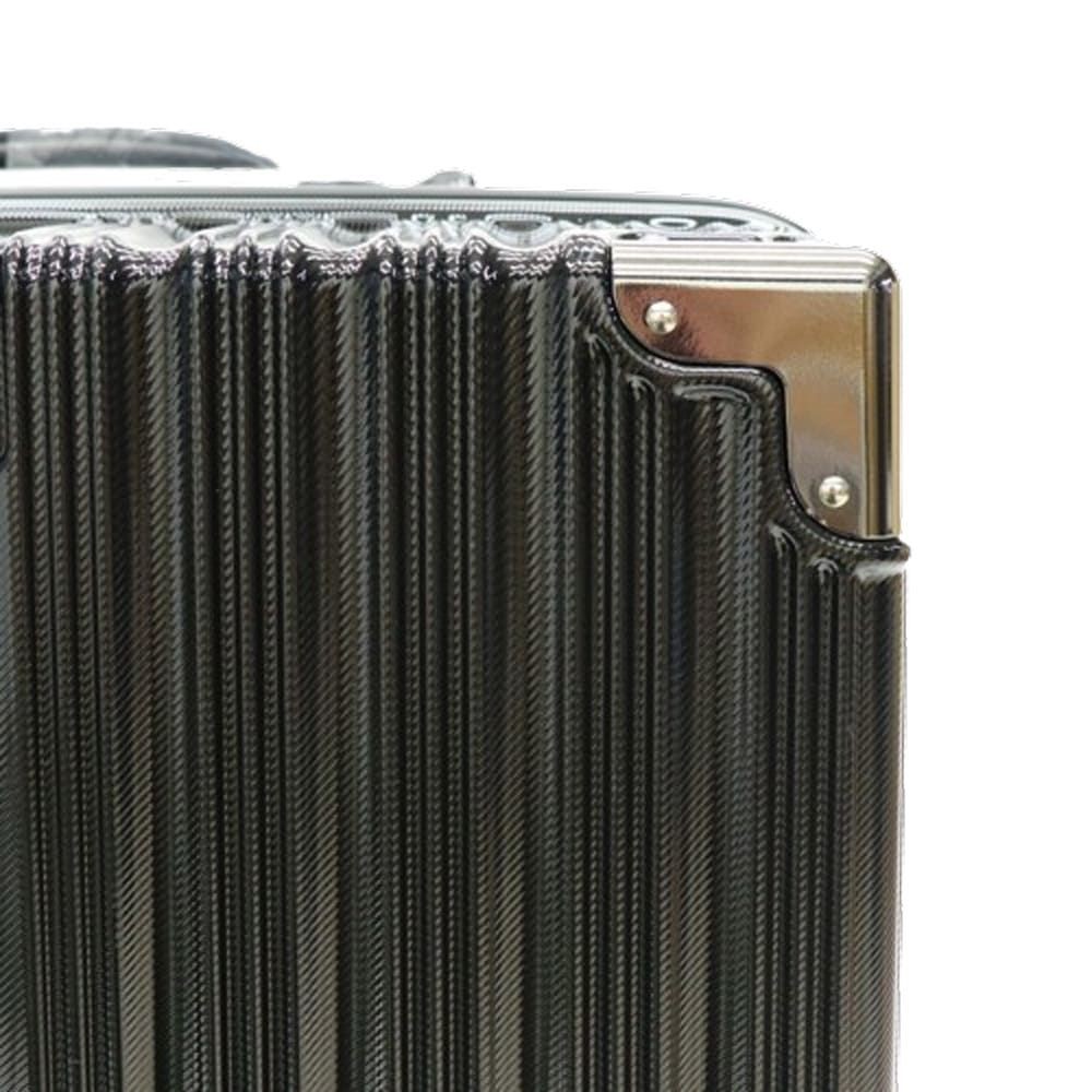 ＰＣ＋ＡＢＳキャリーケース　ブラック　M＆Lセット, ブラック, -