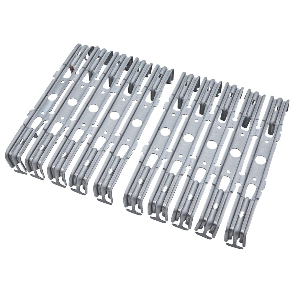 NSP 巾止め金具 45&times;120mm 10個, シルバー, 10個入り