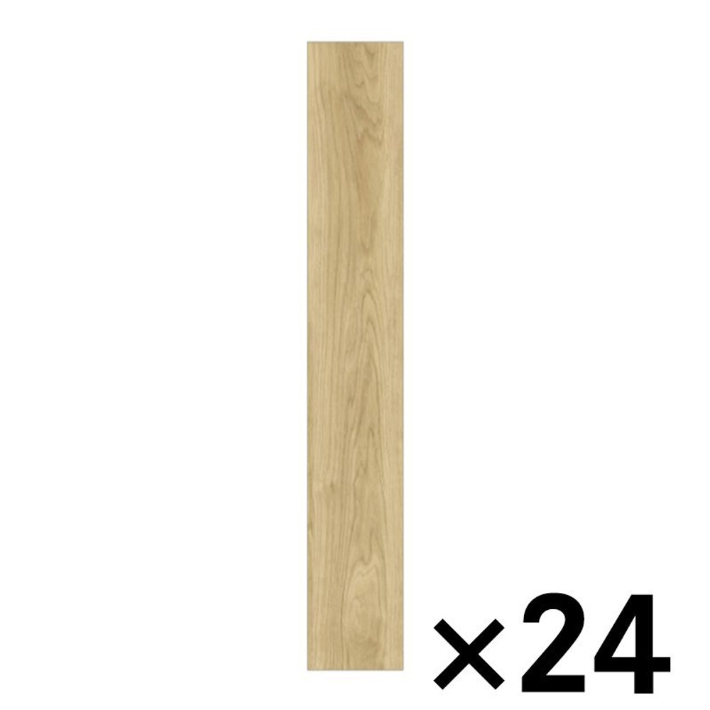 ゆかペタ104　オークナチュラル 約15&times;90ｃｍ &times;24枚セット, オークナチュラル, 約15&times;90ｃｍ