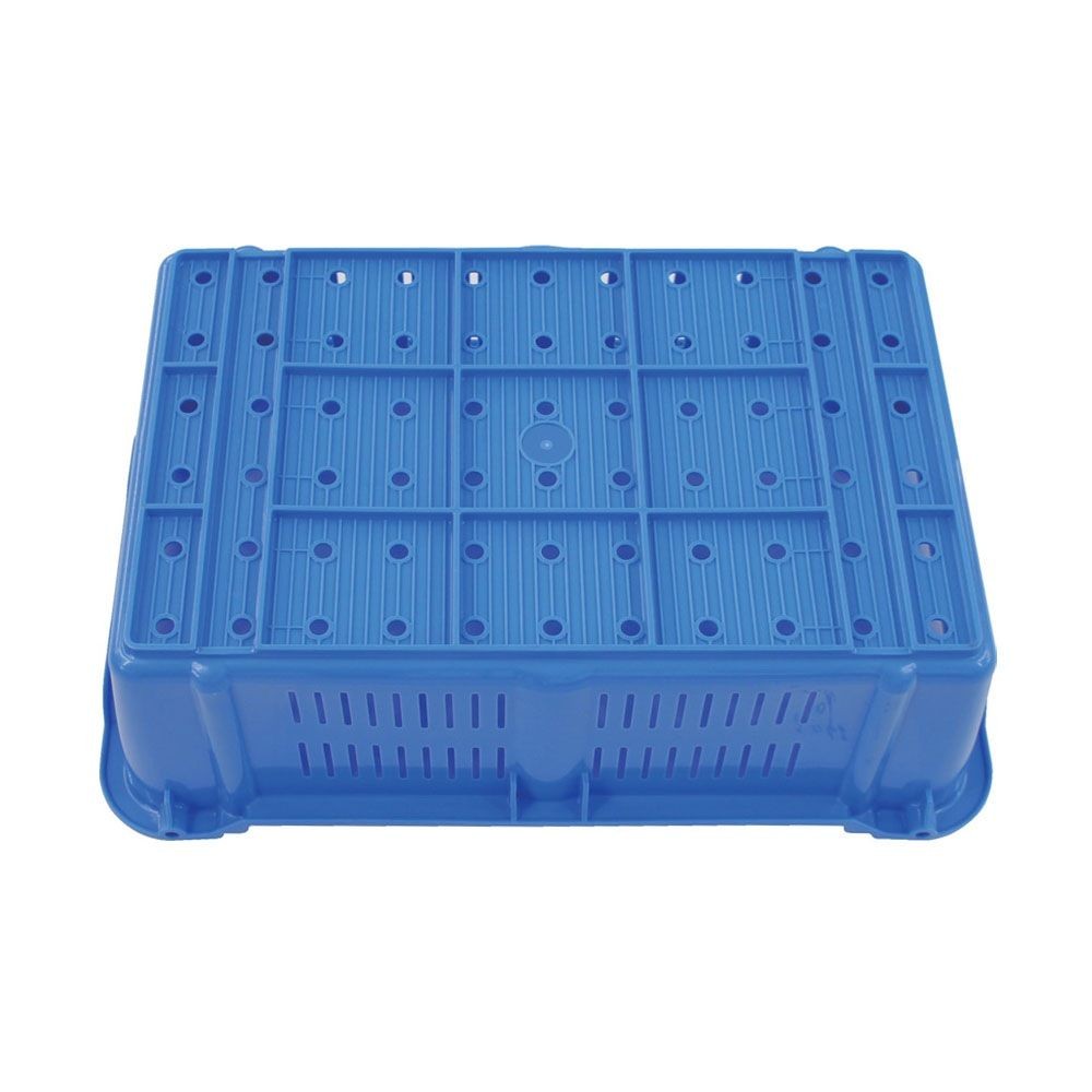 サンコー サンテナー A#42 ハンドル付 ブルー 104203-01 ×10個セット【メーカー直送・代引不可】【法人限定】, ブルー, 10P