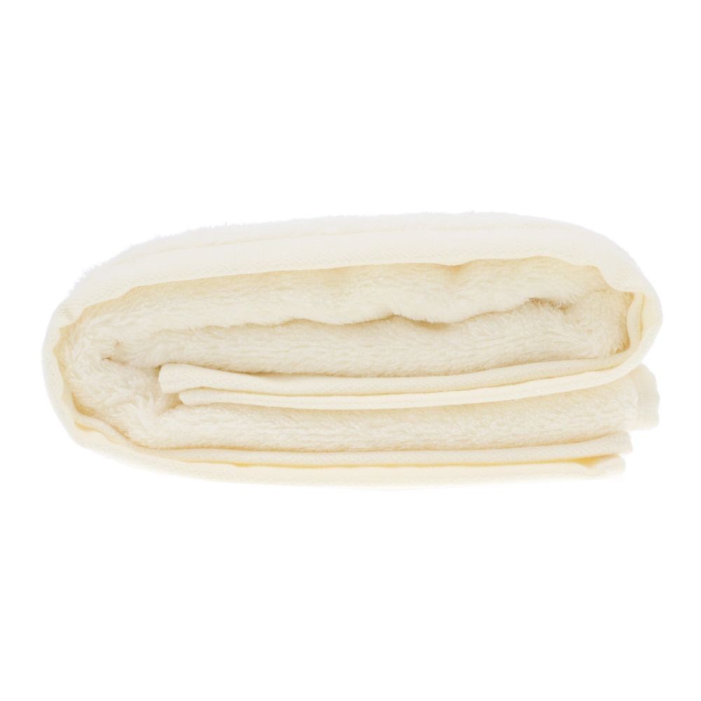 WIZ'A 吸水ふわふわ無撚糸バスタオル　ホワイト, ホワイト, 60×120cm