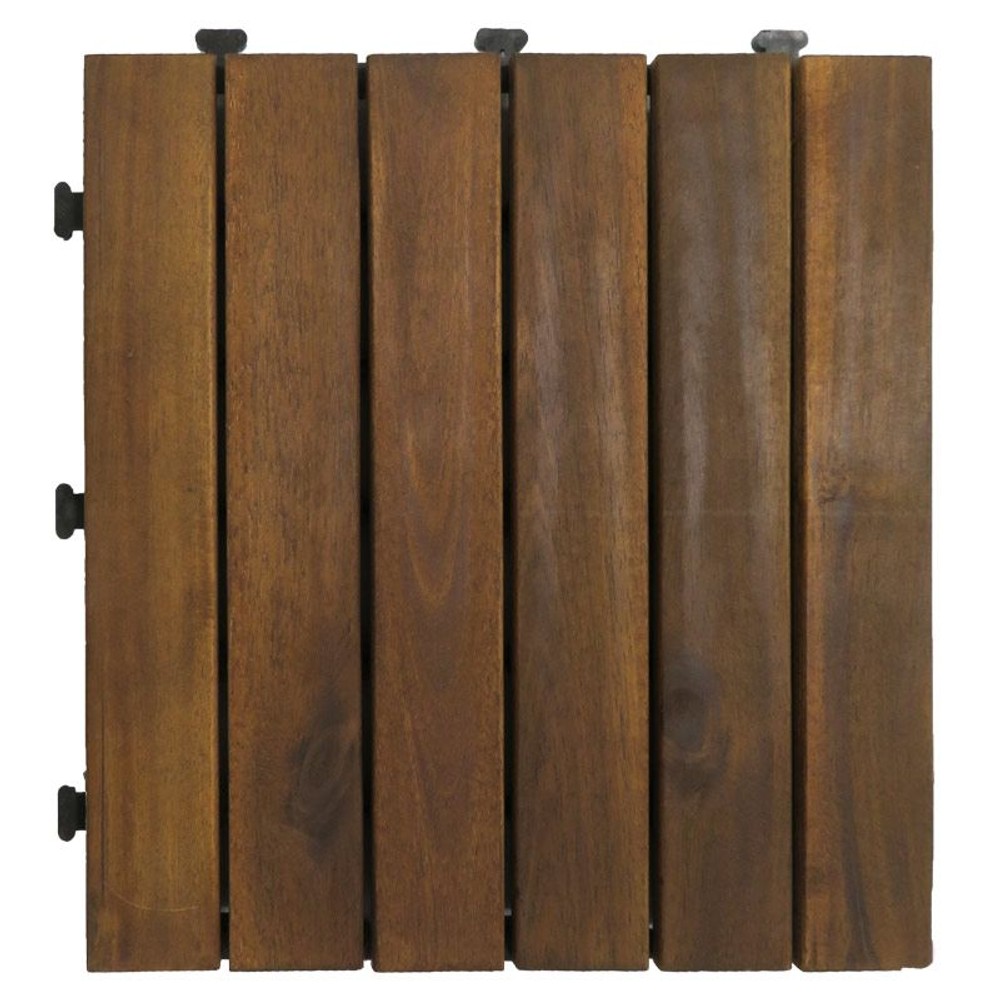 ●ジョイント式ウッドパネル　ストレート（アカシア）, ストレート（アカシア）, 1枚