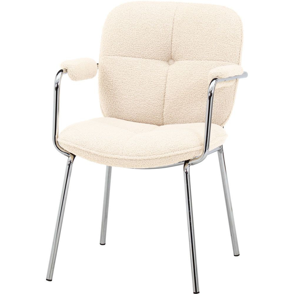 不二貿易 ダイニングチェア　ルル　ＷＨ【メーカー直送・代引不可】, ホワイト, 幅550mm&times;奥行600mm&times;高さ810mm