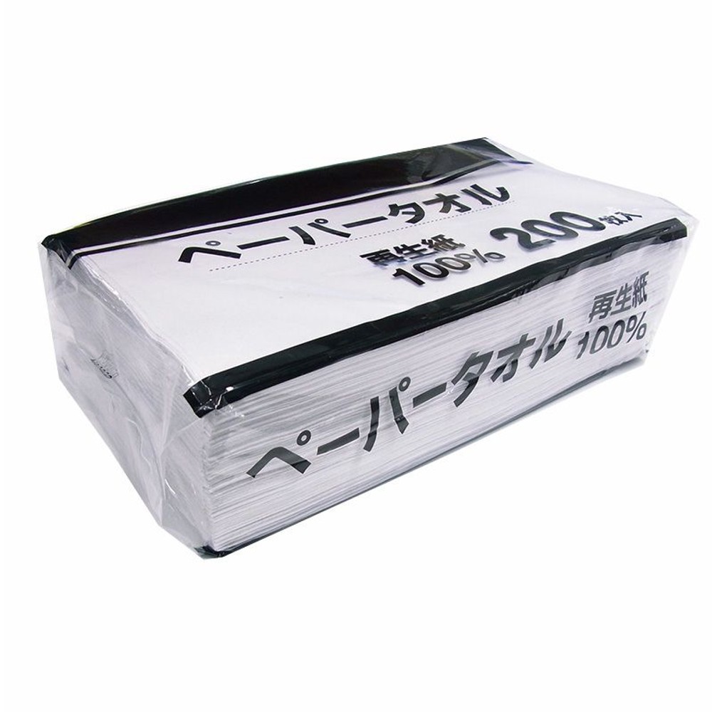 ペーパータオル　200枚入り, ホワイト, 200枚入り