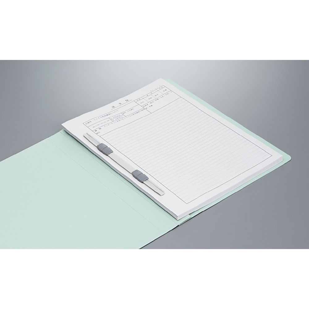 【20冊セット】コクヨ　フラットファイルW樹脂製とじ具 A4縦 25mmとじ 青　フーＷ１０Ｂ【メーカー直送・代引不可】, 青, A4-S