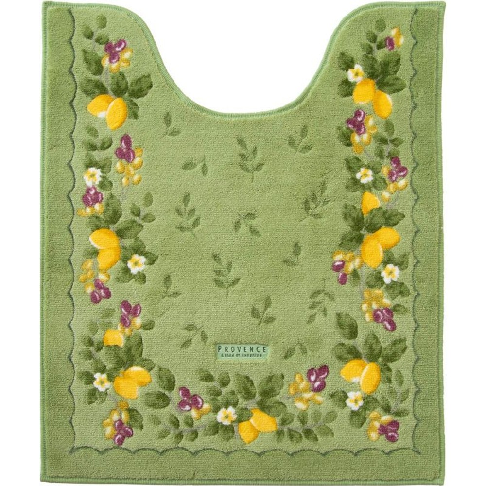 オカプロヴァンスシエル　ロングトイレマット, グリーン, ロングサイズ