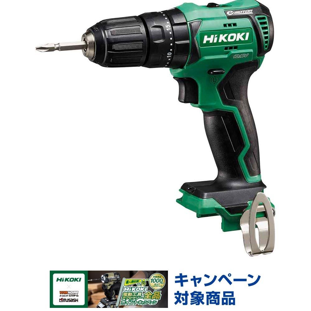 ハイコーキ　HiKOKI 10．8Ｖ振動ドライバドリル DV12DD (NN), グリーン, DV12DD (NN)