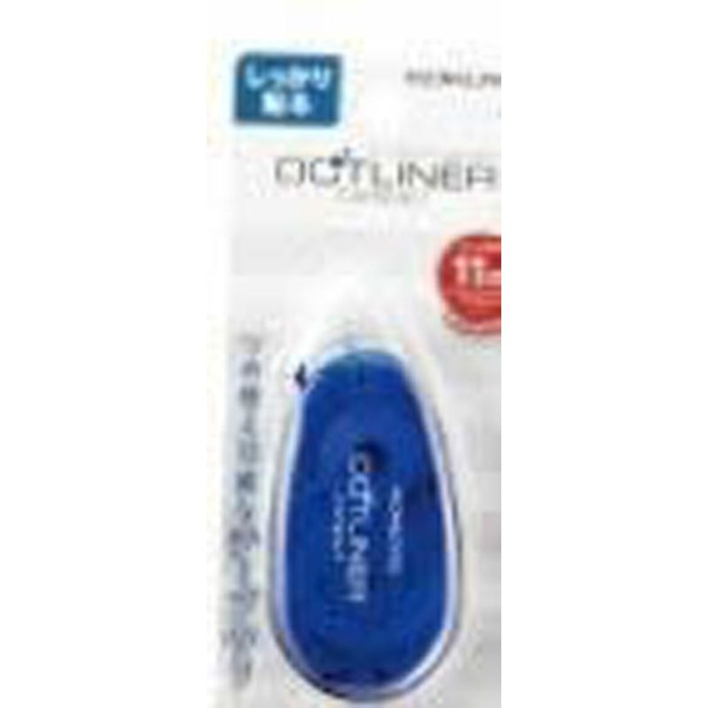 ドットライナーコンパクト　しっかり貼る, 青, 幅8.4mm