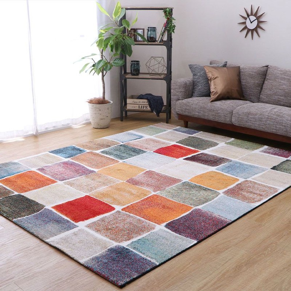 撥水・防ダニい草ラグ　クレル　約190ＸＢＲ　190Ｘ190ｃｍ, その他カラー１, その他サイズ１