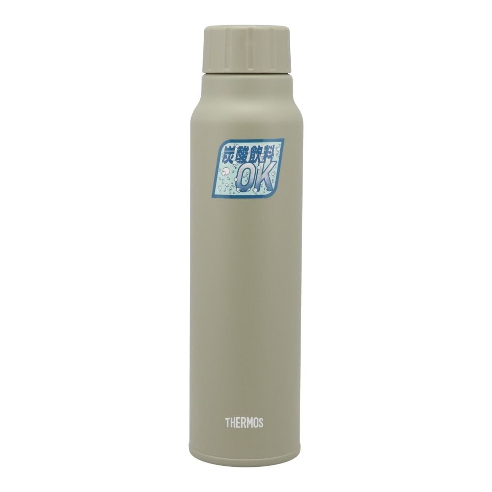 保冷炭酸飲料ボトル　ＦＪＫー750　ＫＫＩ, カーキ, 750ml