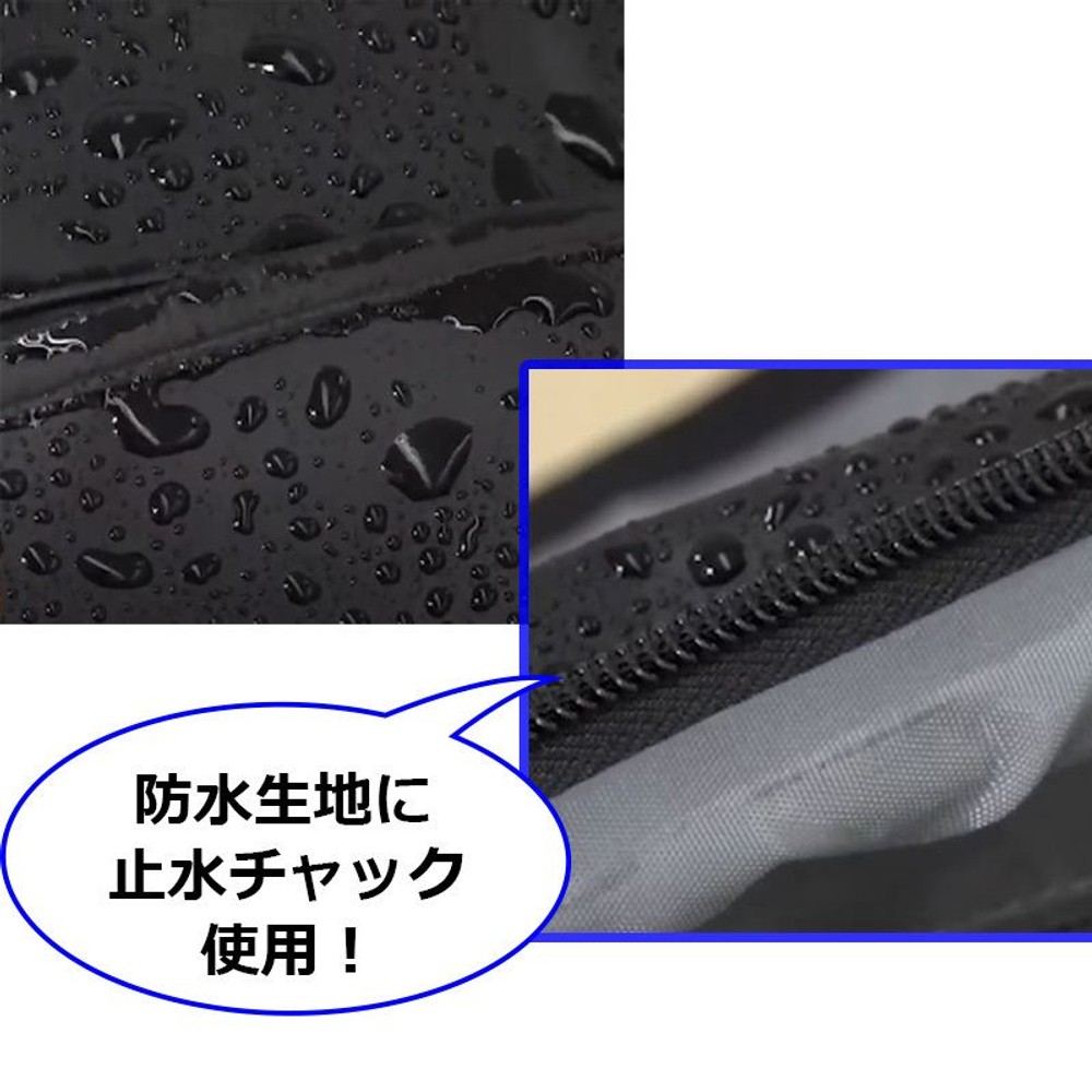 防水生地を使った2ＷＡＹボストンバッグ, ブラック, 約30L