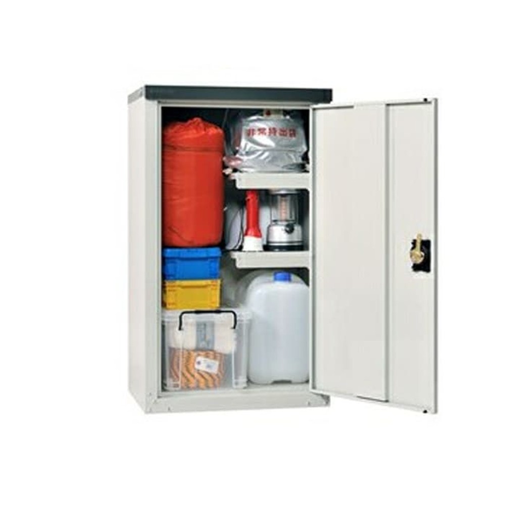 グリーンライフ 扉式家庭用収納庫 ハーフ棚板仕様 TBJ-102HT【メーカー直送・代引不可】, アイボリー, 幅60cm&times;奥行45(47)cm&times;高さ102cm