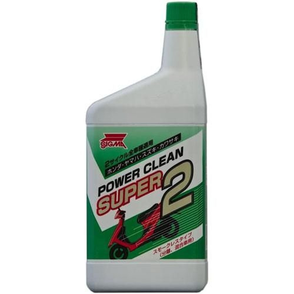 SIGMA エンジンオイル パワークリーン スーパー2 2サイクル用エンジンオイル FB, 2サイクル専用, 1.0L