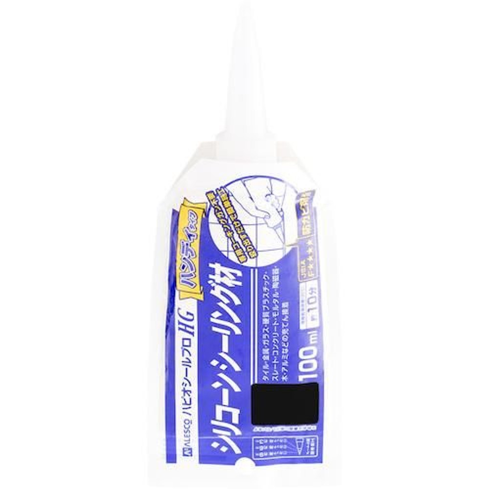 シリコーンシーリング材 ハピオシールプロＨＧパウチ 100ml, ホワイト, 100ml