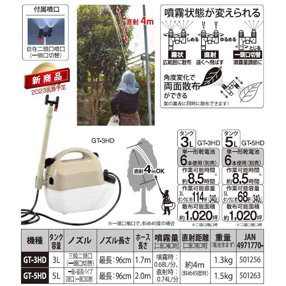 【現行品】工進　電池式噴霧器　ＧＴー3ＨＤ, その他カラー１, その他サイズ１