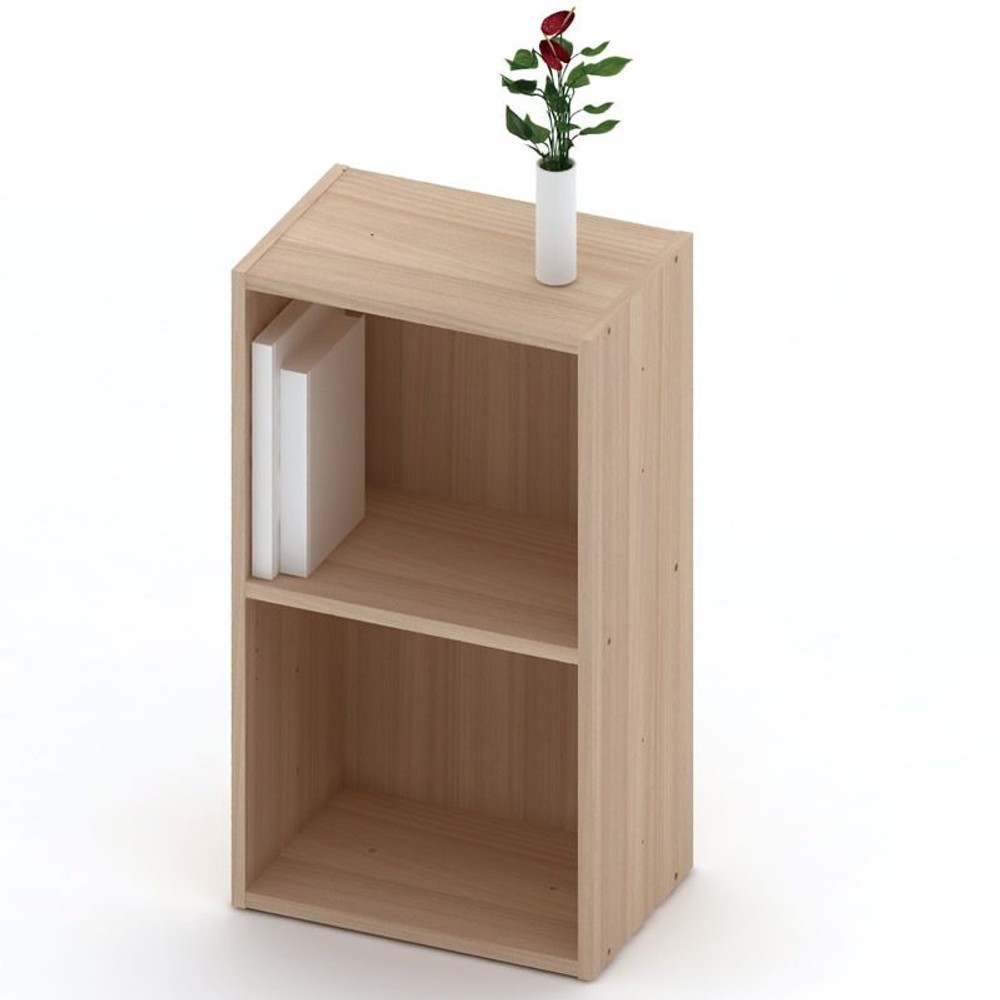 組合わせて連結できるＢＯＸ　コネクト2段, メープル, 2段