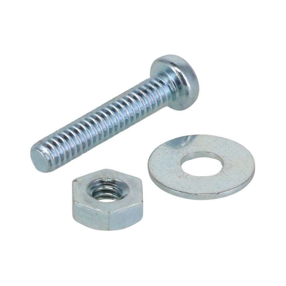 小ねじ　なべ　鉄　ユニクロメッキ　Ｍ２&times;１０　８本入　小袋, シルバー, M2&times;10mm