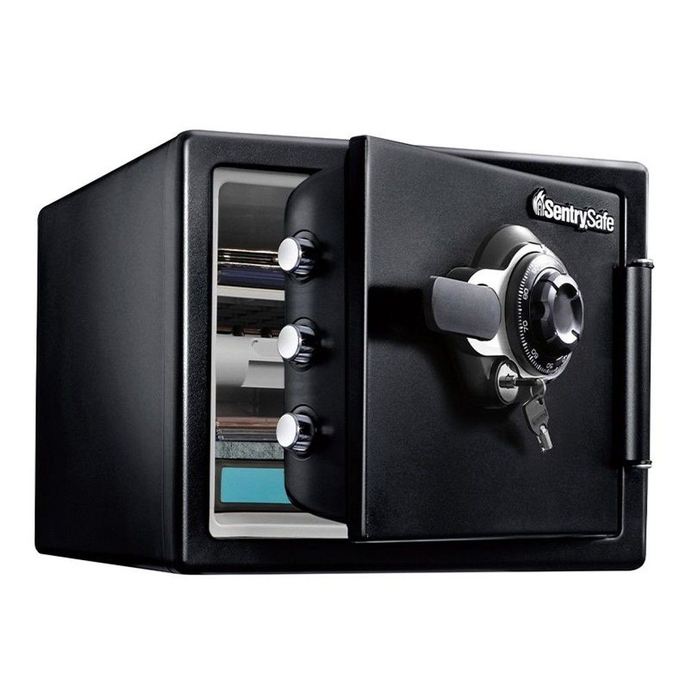 【開梱・設置費込】セントリー耐火・耐水金庫  JFW082DU ダイヤル式 1時間耐火 22.8L 【メーカー直送・代引不可】, ブラック, 22.8L