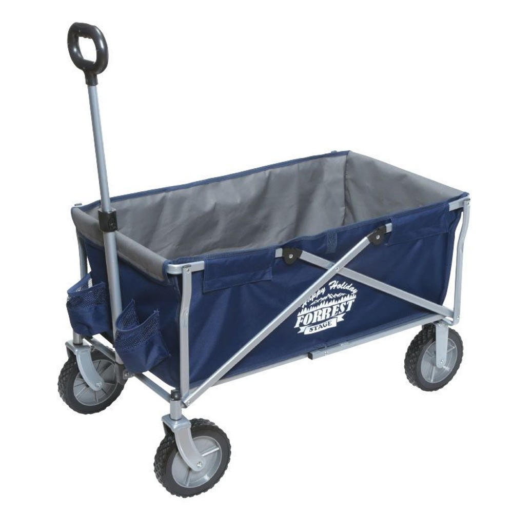 折畳み4輪レジャーワゴン ネイビー, ネイビー, 長さ940×幅515x高さ540mm
