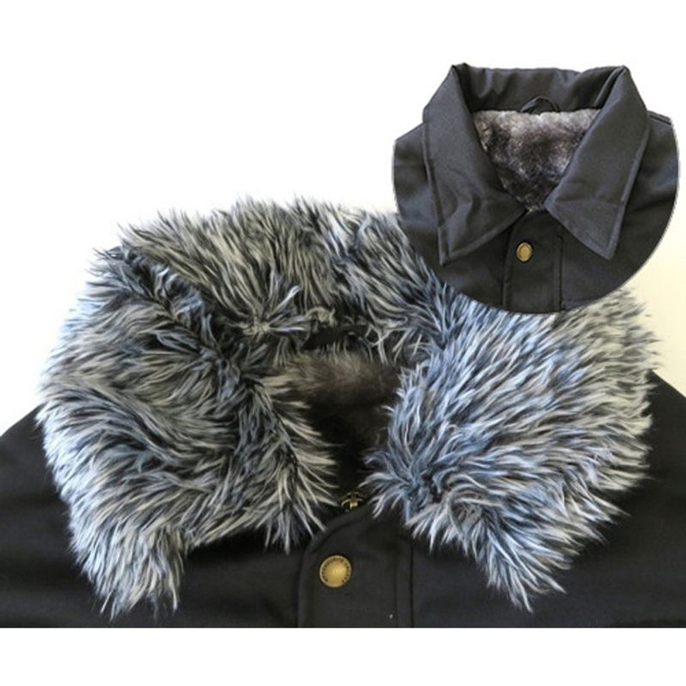 衿ボアブルゾン　ブラック, ブラック, Ｌ