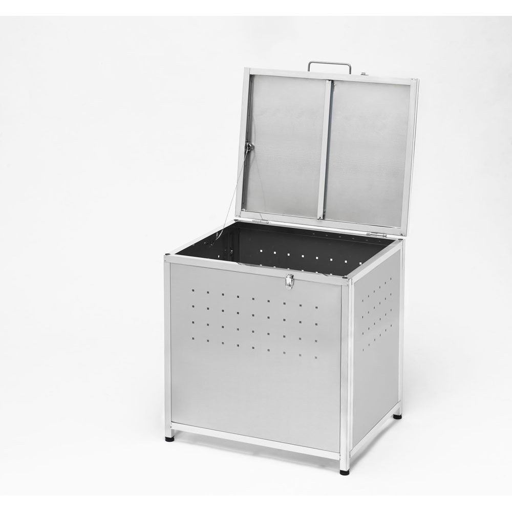 ステンレスごみ保管庫  組立式【メーカー直送・代引不可】, ステン（60）, 60cm幅