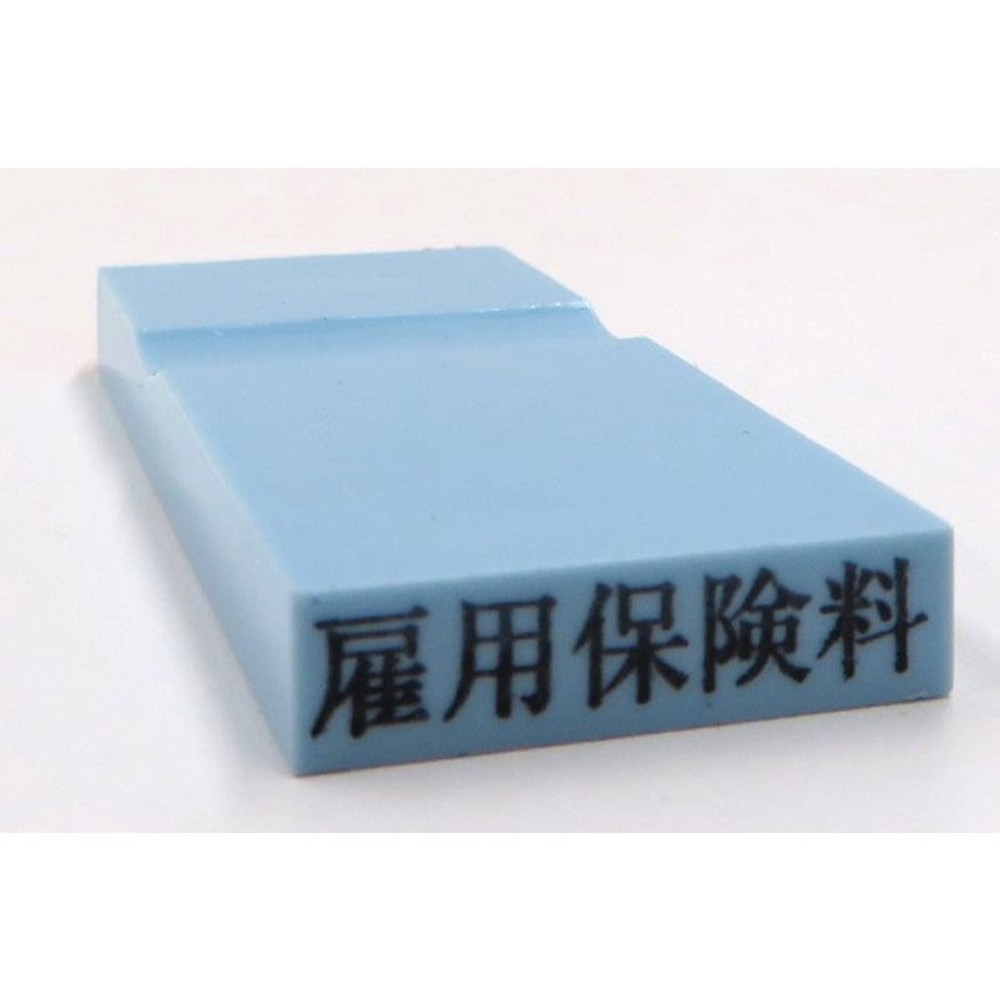 カラー科目印　雇用保険料　EKC-668, 損失（ブルー）, 23&times;4.5mm