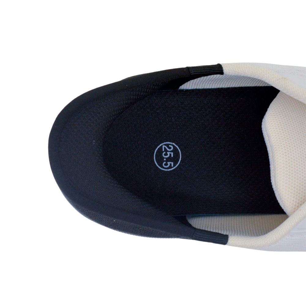 ウィザ WIZ'A 立ったまま履けるセーフティシューズ ホワイト, ホワイト, 25.0cm