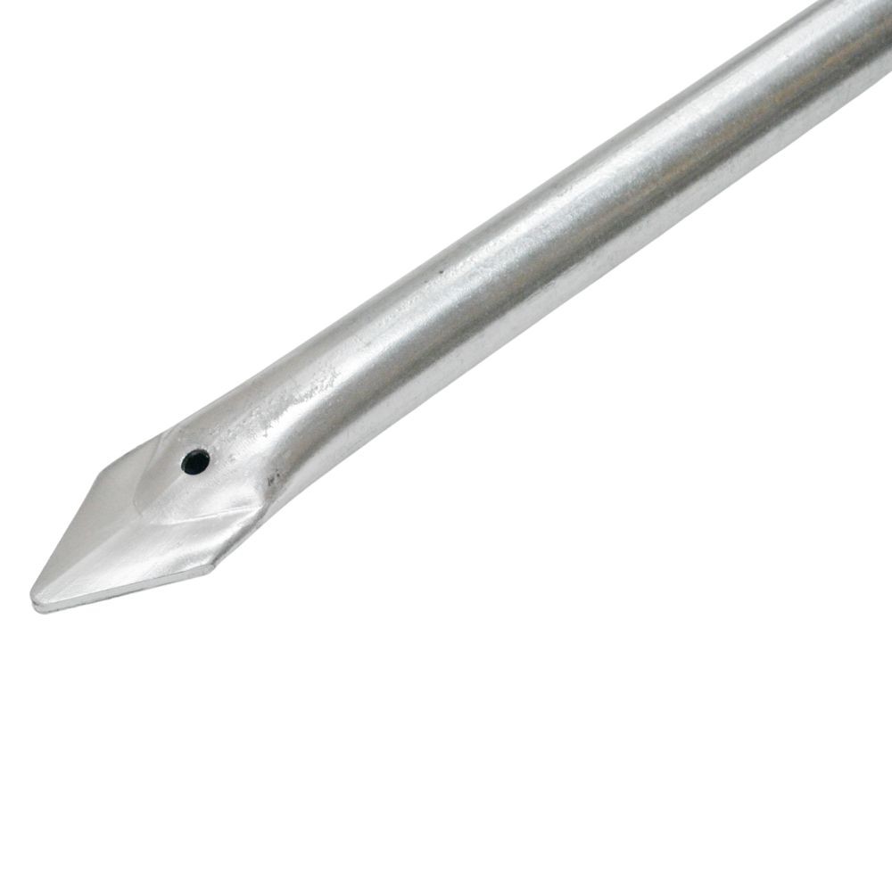 頑丈なアメリカン杭　シルバー　約Φ３２Ｘ２０００ｍｍ, シルバー, 2000mm