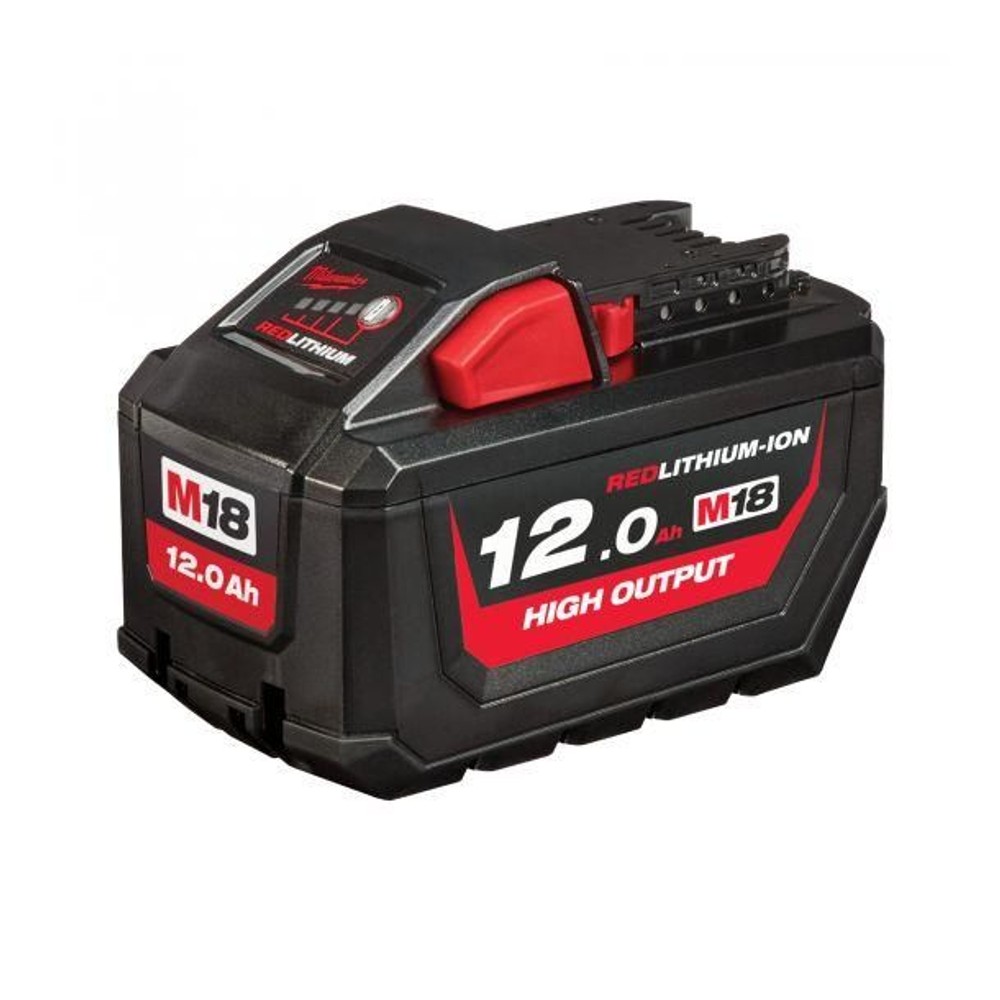 Milwaukee M18 HIGH OUTPUT 12.0Ahバッテリー M18HB12JP, レッド, M18HB12JP