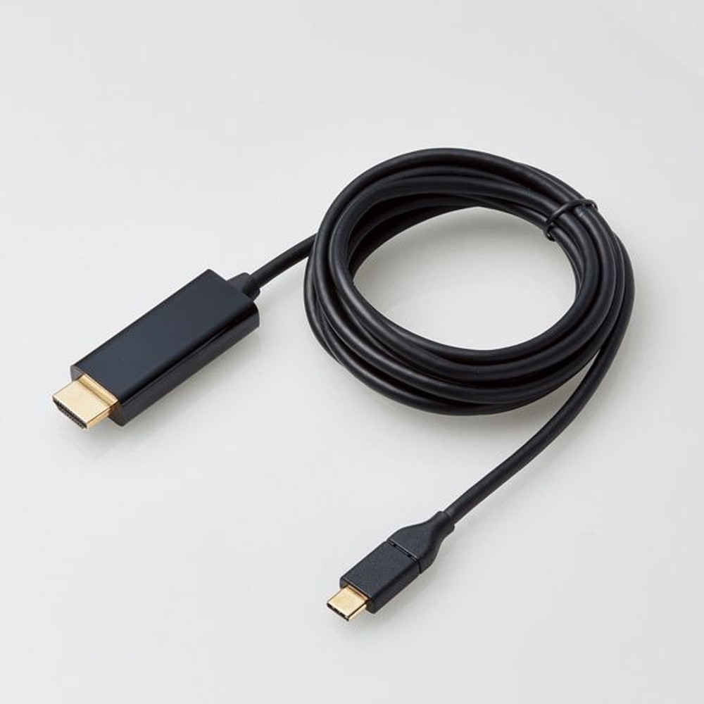 エレコム　USB TypeC用HDMI変換ケーブル　2m, ブラック, 2.0m