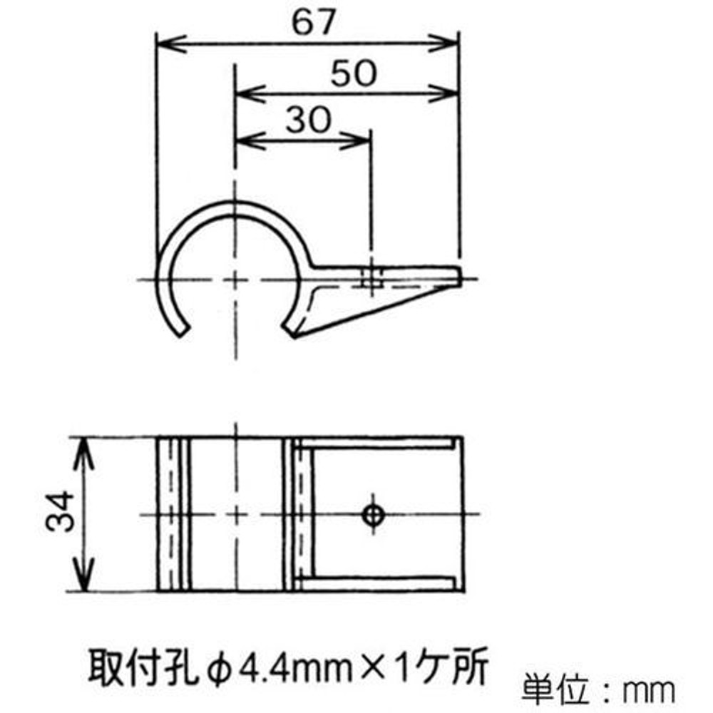 YAZAKI 矢崎化工 イレクタープラスチックジョイント J-113 S 板受け Φ28用, アイボリー, J-113 S