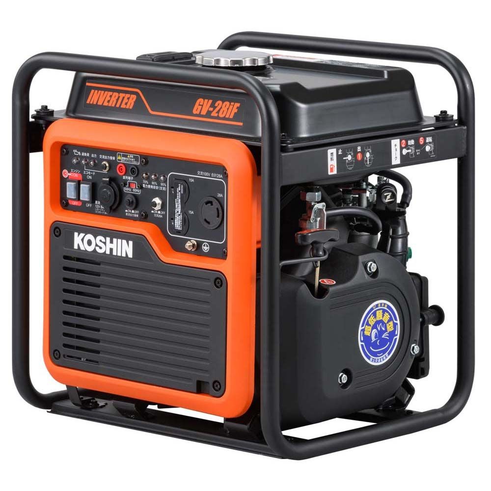 【現行品】工進　インバーター発電機ＧＶー28ｉＦ, オレンジ／黒, 28KVA