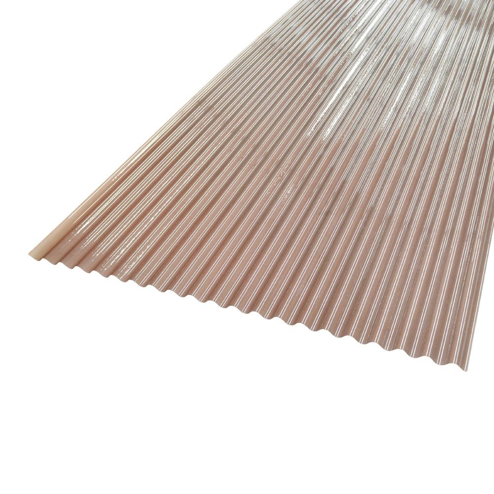 ヒシ波ポリカ　９尺　マットブラウン　 660&times;2730mm, マットブラウン, 1枚