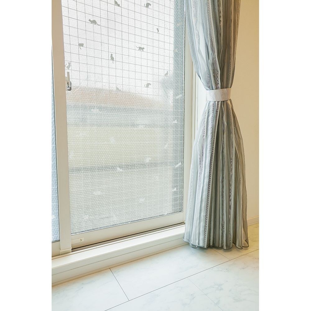 アール　マドピタシート　ねこ, レース調ねこ, 900×1800mm