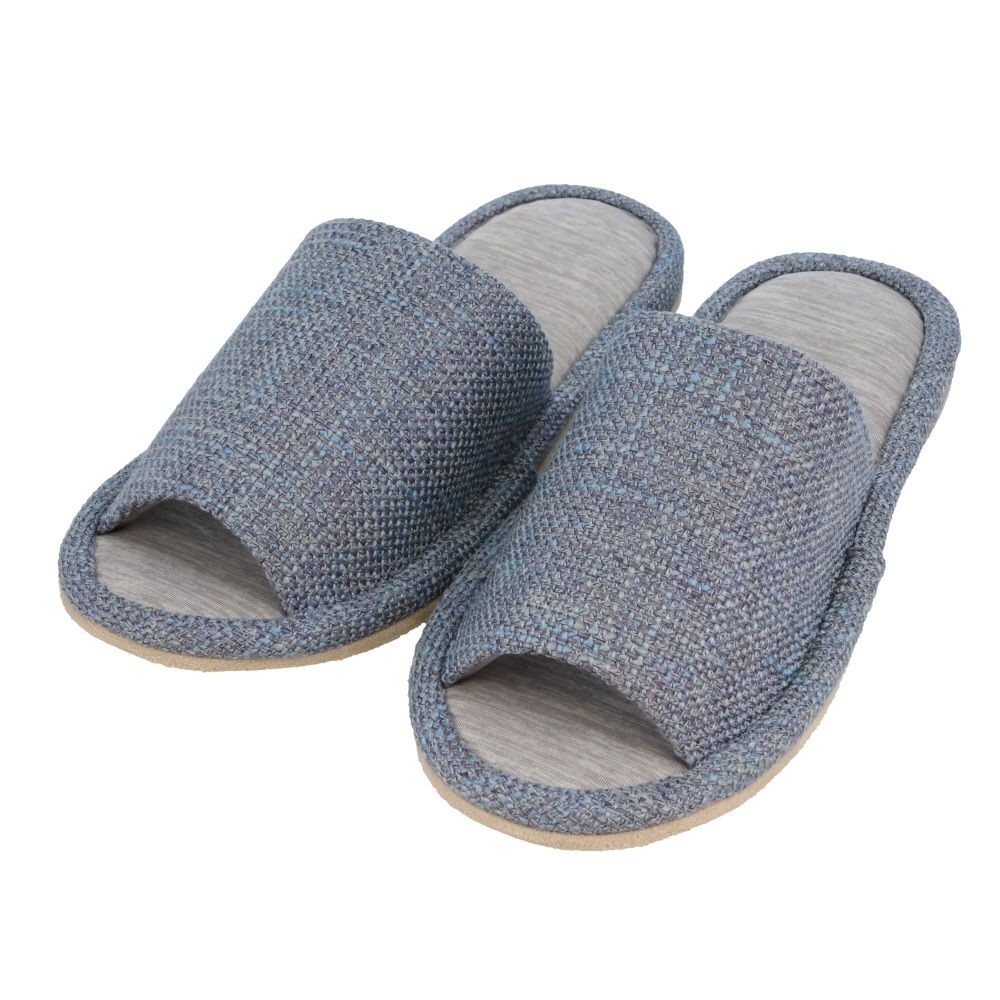 接触冷感ひんやりスリッパ　ＢＬ　Ｌ, ブルー, Lサイズ